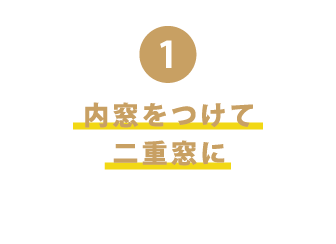 内窓をつけて二重窓に