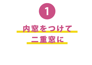 内窓をつけて二重窓に